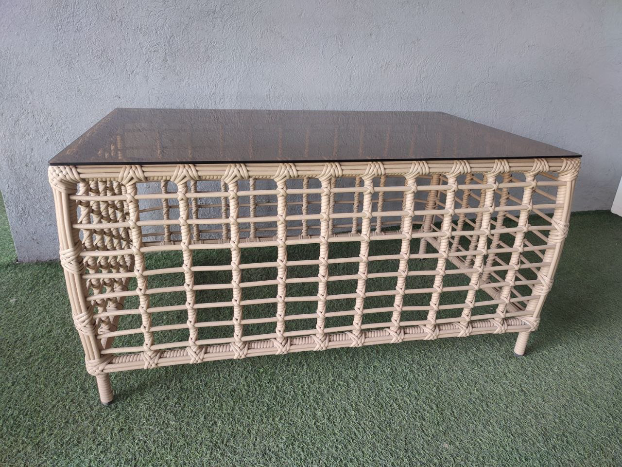 Садовый стол Samruk Mebel ARIA120x75 120х75х62см желтый купить,NaN