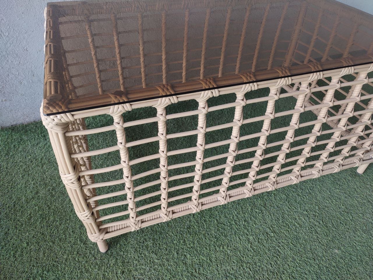 Садовый стол Samruk Mebel ARIA120x75 120х75х62см желтый купить,NaN