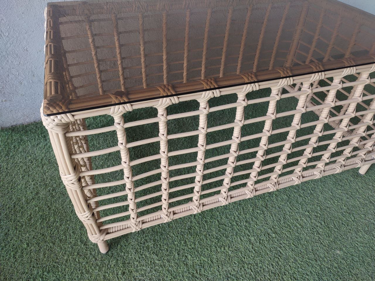 Садовый стол Samruk Mebel ARIA120x75 120х75х62см желтый купить,NaN