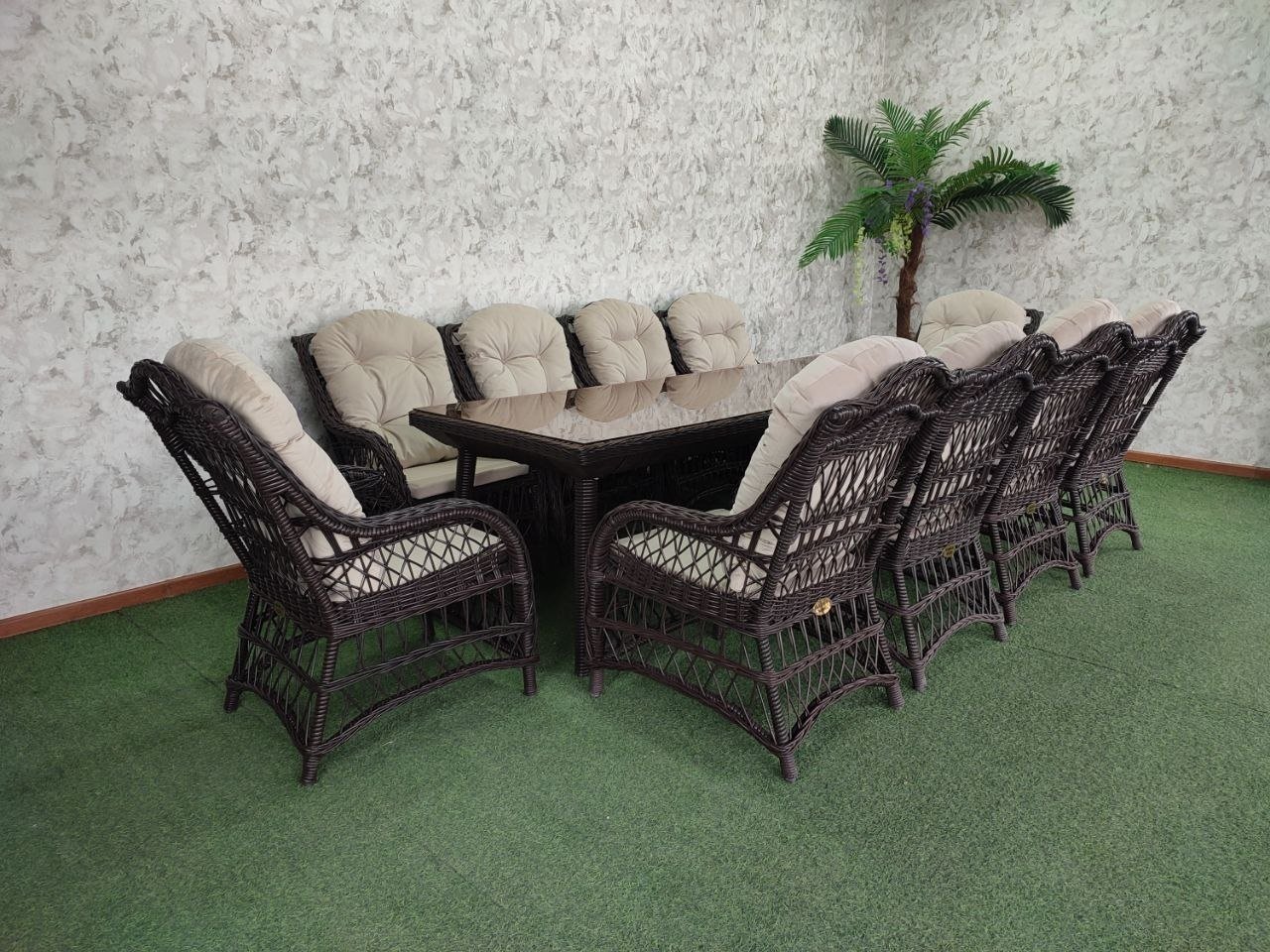 Комплект Samruk Mebel Madrid Elite 260х90см коричневый купить,NaN