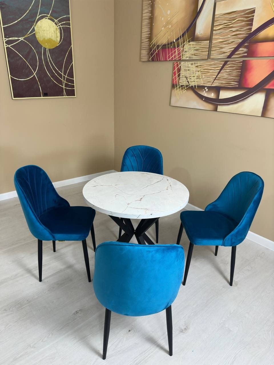 Комплект Kadi SEDA-0408 80х80см синий купить,NaN