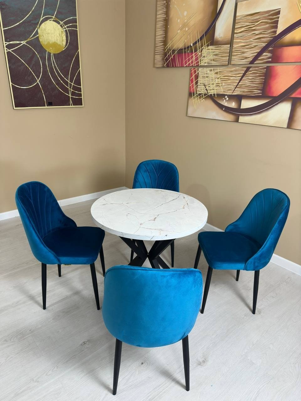 Комплект Kadi SEDA-0408 80х80см синий купить,NaN
