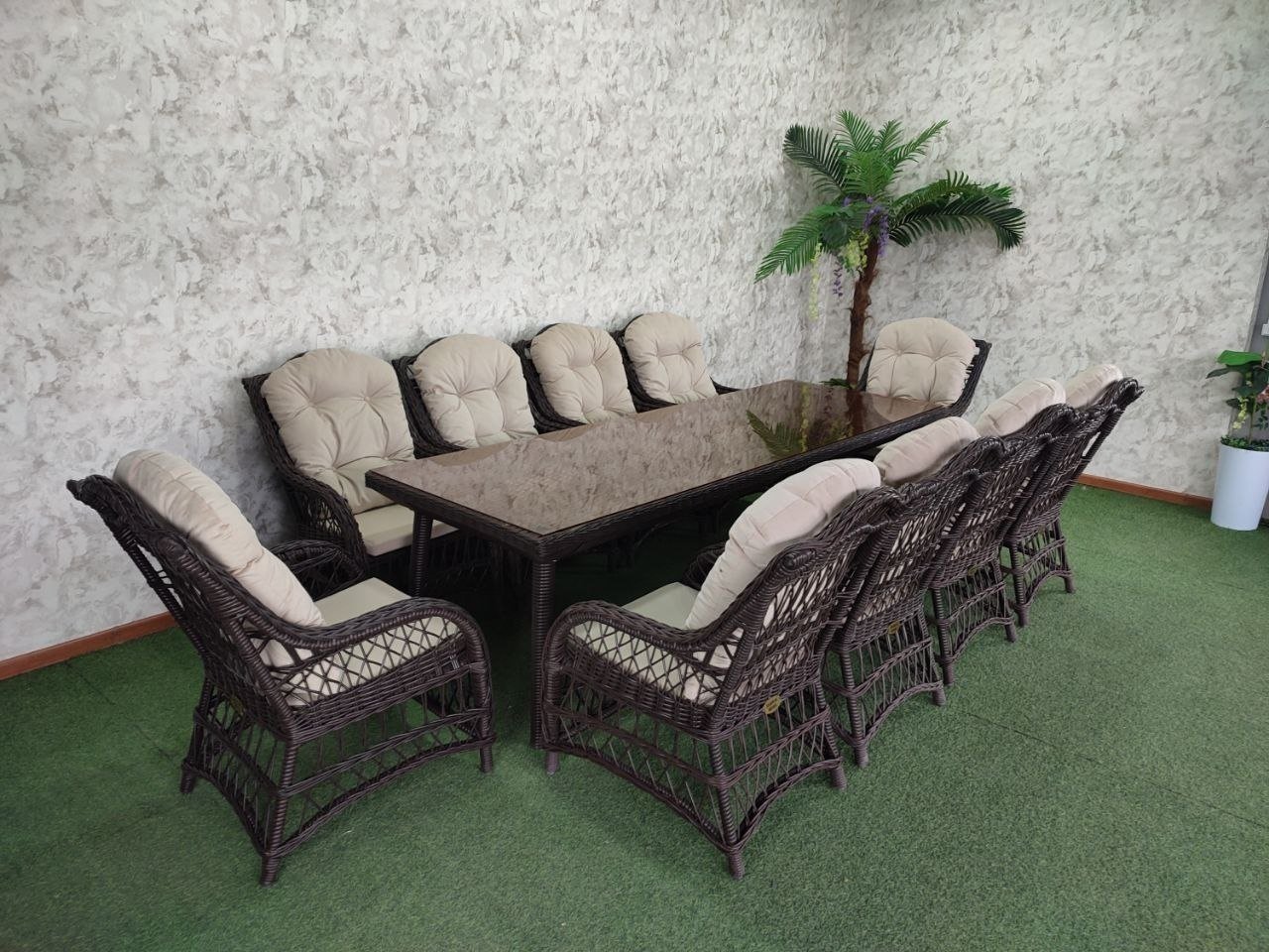 Комплект Samruk Mebel Madrid Elite 260х90см коричневый купить,NaN