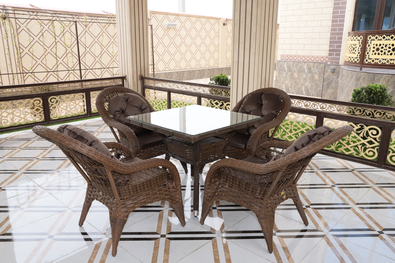 Комплект Samruk Mebel Izabel2024 90x90см коричневый купить,NaN