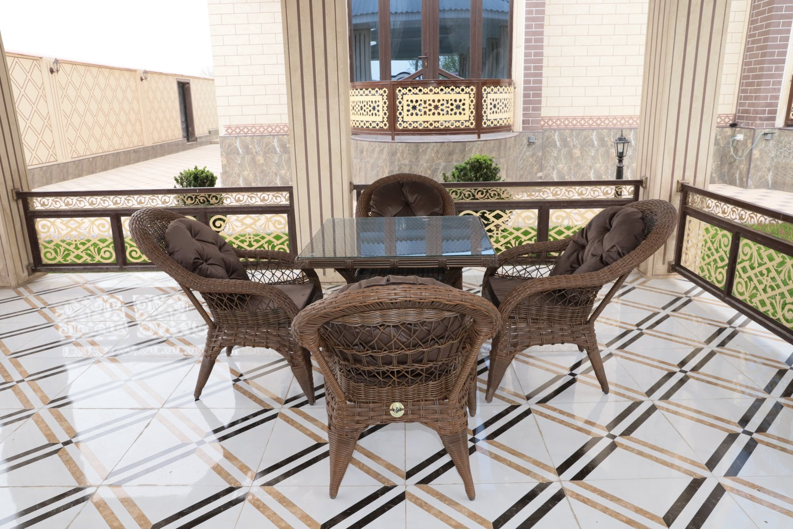 Комплект Samruk Mebel Izabel2024 90x90см коричневый купить,NaN