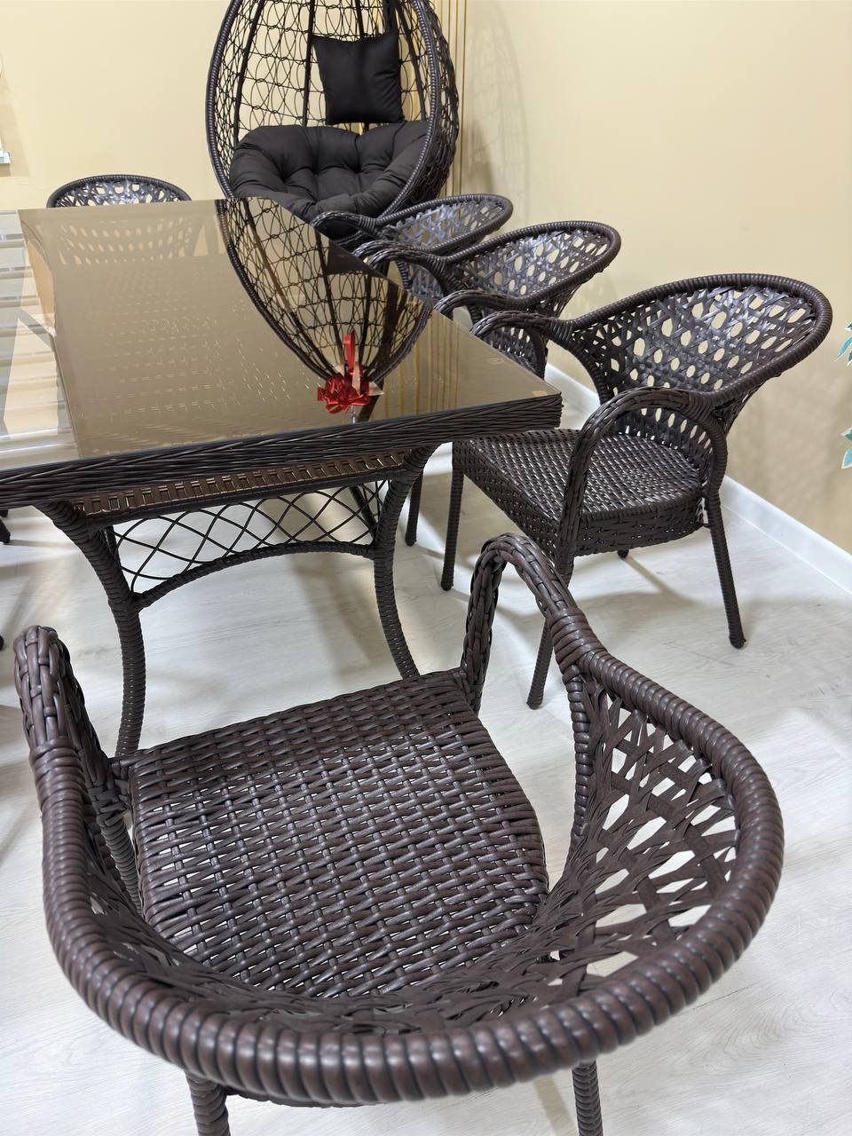 Комплект Samruk Mebel 10 в 1 персон: 8 черный купить,NaN