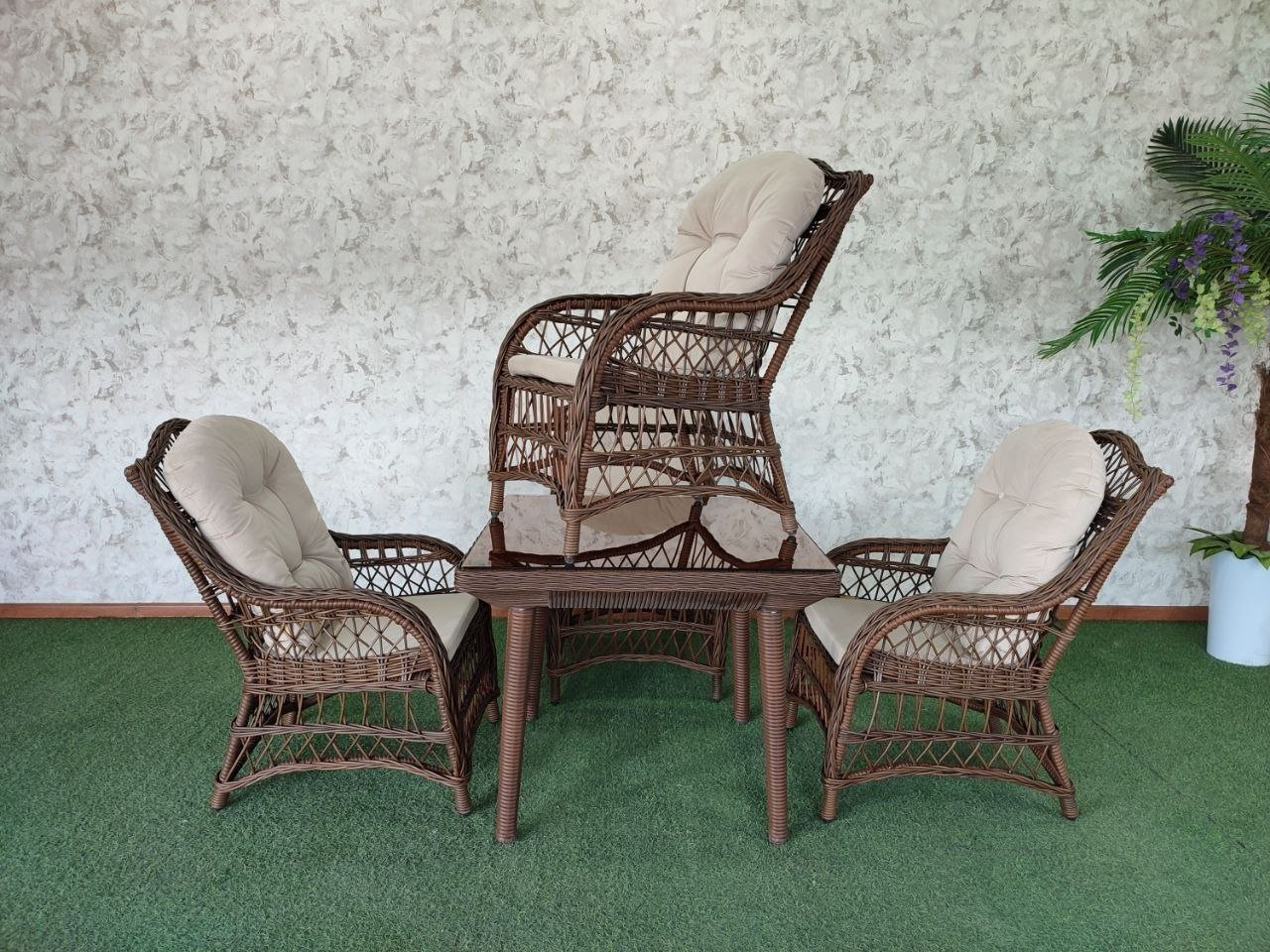 Комплект Samruk Mebel MADO042023 90х90см коричневый купить,NaN