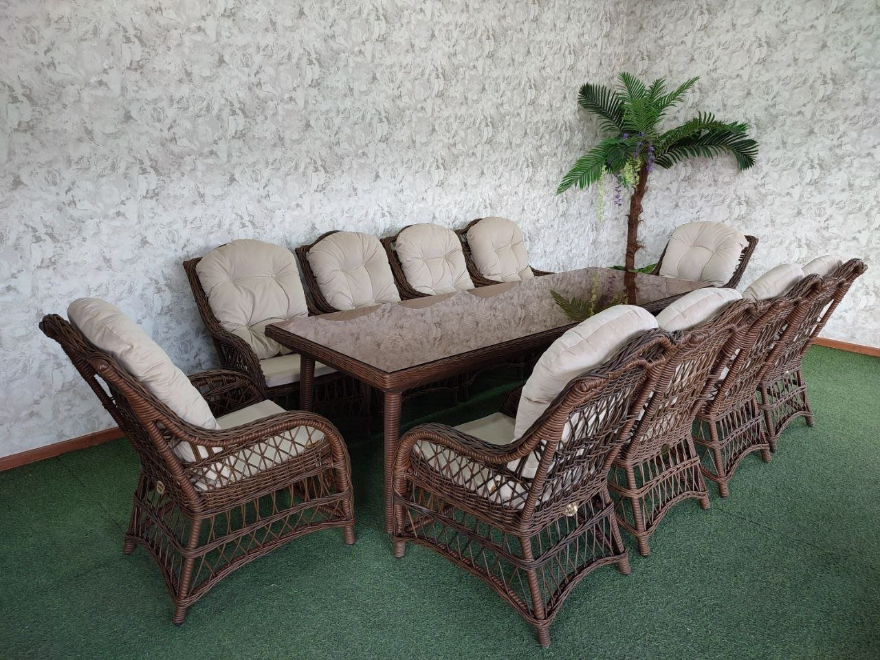Комплект Samruk Mebel Madrid Elite 260х90см коричневый купить,NaN