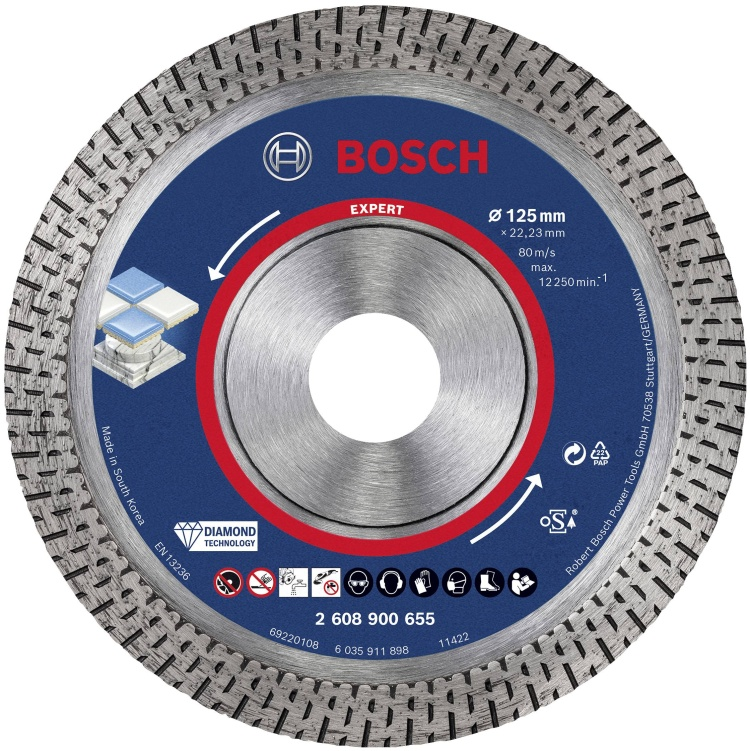 Диск алмазный Bosch HardCeramic 2608900655 125мм