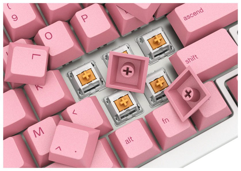 Кейкапы для клавиатуры GLORIOUS GLO-KC-GPBT-PG розовый купить,26217