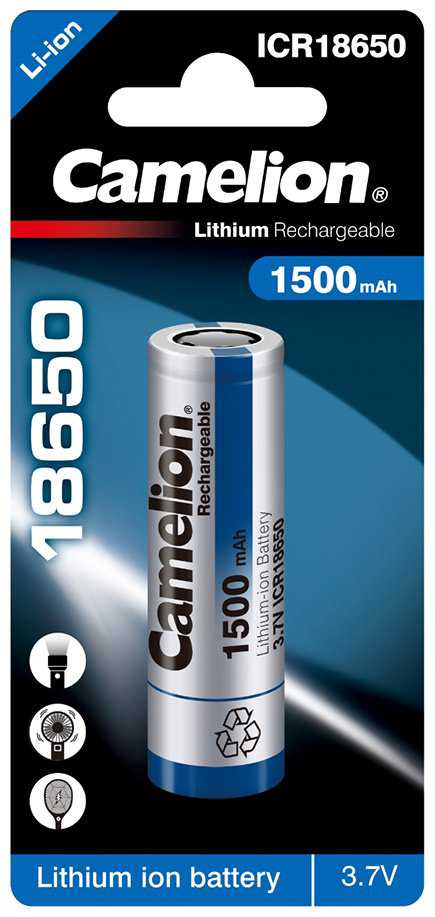 Аккумулятор ICR18650 Camelion 1 шт