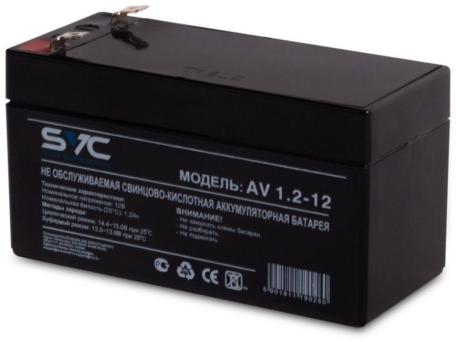 Аккумулятор SVC AV1.2-12 12В 1.2Ач