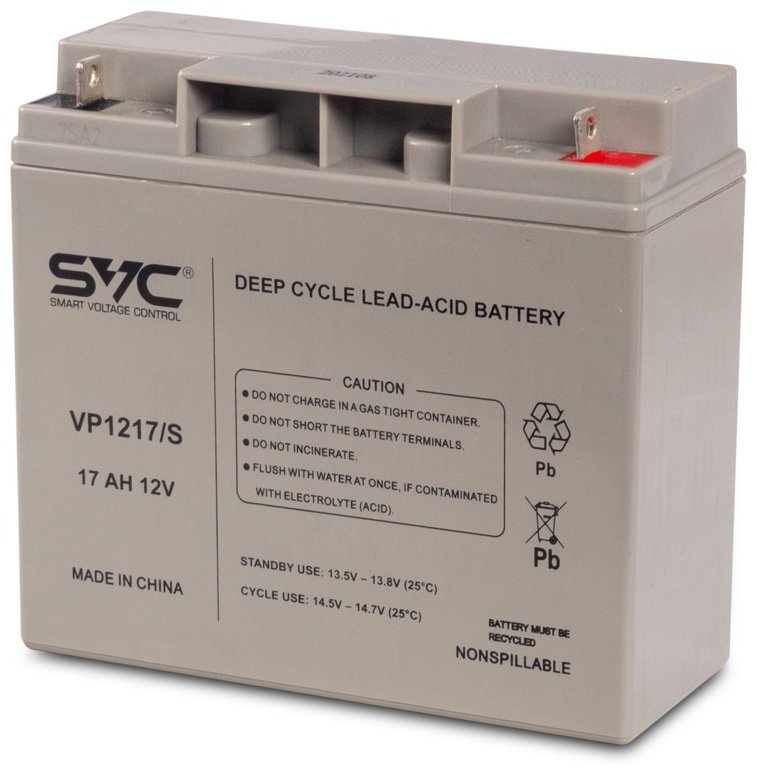 Аккумулятор SVC VP1217/S 12В 17 Ач