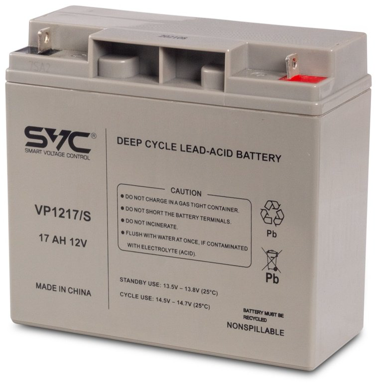 Аккумулятор SVC VP1217/S 12В 17 Ач