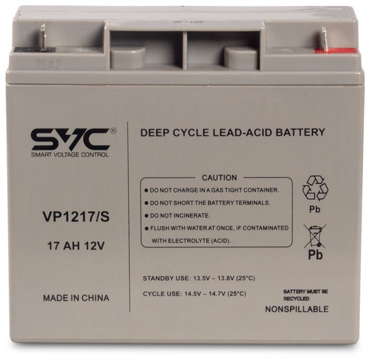 Аккумулятор SVC VP1217/S 12В 17 Ач