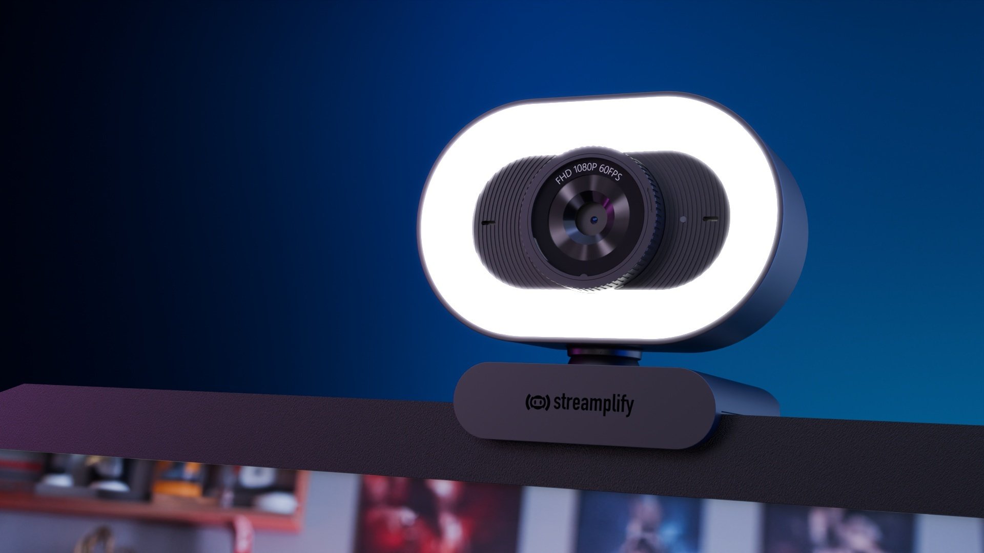 Веб-камера Streamplify CAM PLUS-FHD-2M60-LIGHT-BK чёрный купить,NaN
