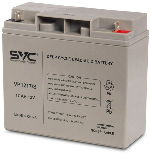 Аккумулятор SVC VP1217/S 12В 17 Ач