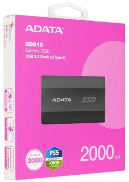 Внешний накопитель ADATA SD810-2000G-CBK 2000 Гб купить,NaN