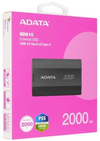 Внешний накопитель ADATA SD810-2000G-CBK 2000 Гб купить,NaN
