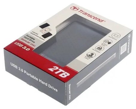 Внешний накопитель Transcend StoreJet TS2TSJ25A3K 2000 ГБ