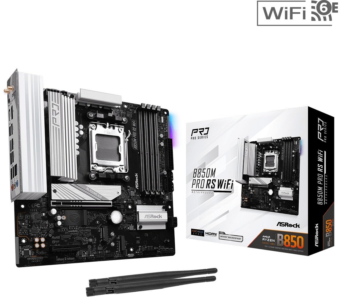 Материнская плата ASRock B850M PRO RS WIFI DDR5