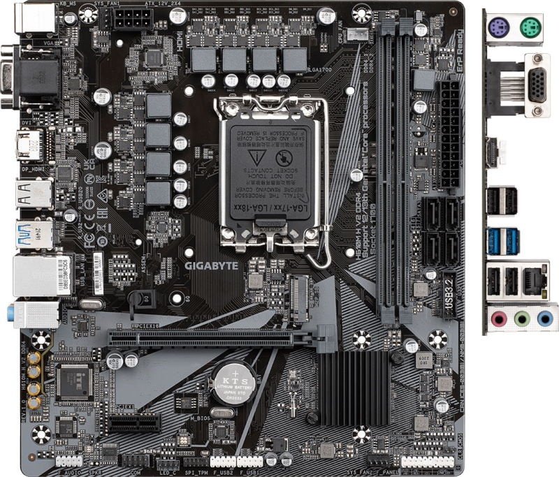 Материнская плата GIGABYTE H610M H V2 DDR4 купить,NaN