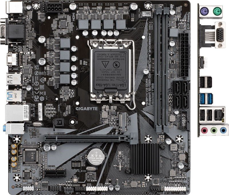 Материнская плата GIGABYTE H610M H V2 DDR4 купить,NaN