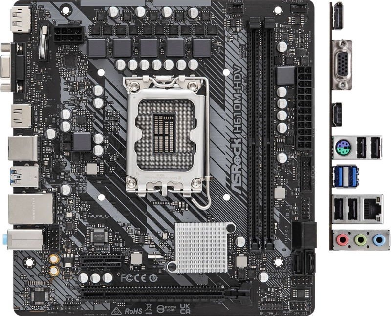 Материнская плата ASRock H610M-HDV купить,NaN