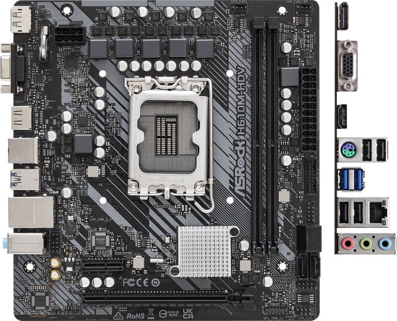 Материнская плата ASRock H610M-HDV купить,NaN