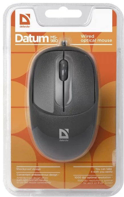 Мышь Defender Datum MS-980 черный - ForteMarket Мышь Defender Datum MS-980 черный купить,990
