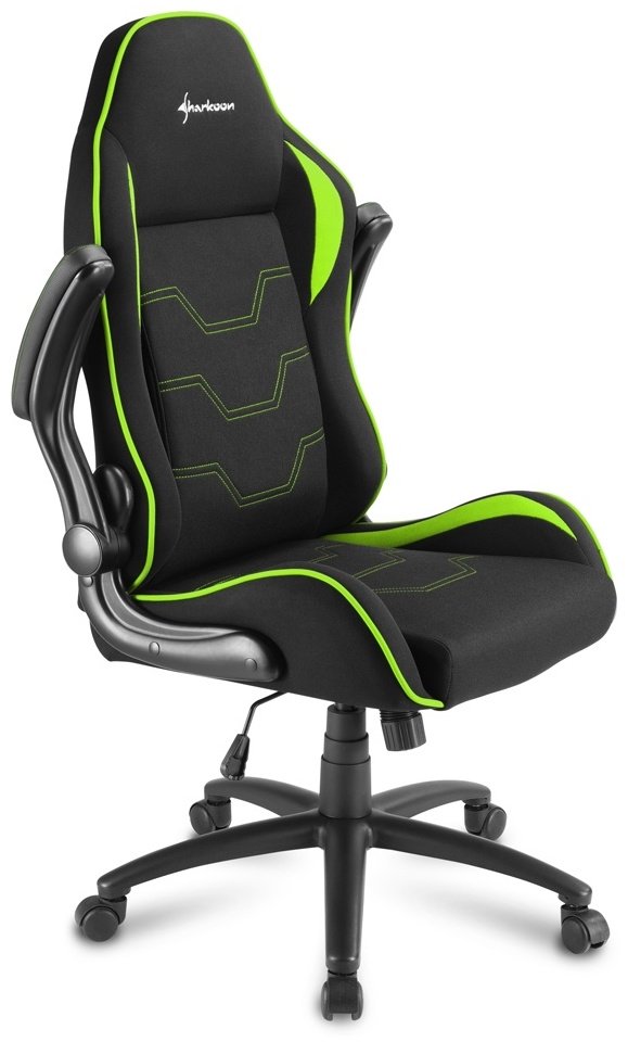 Игровое кресло Sharkoon Elbrus 1, зеленый-черный купить,NaN