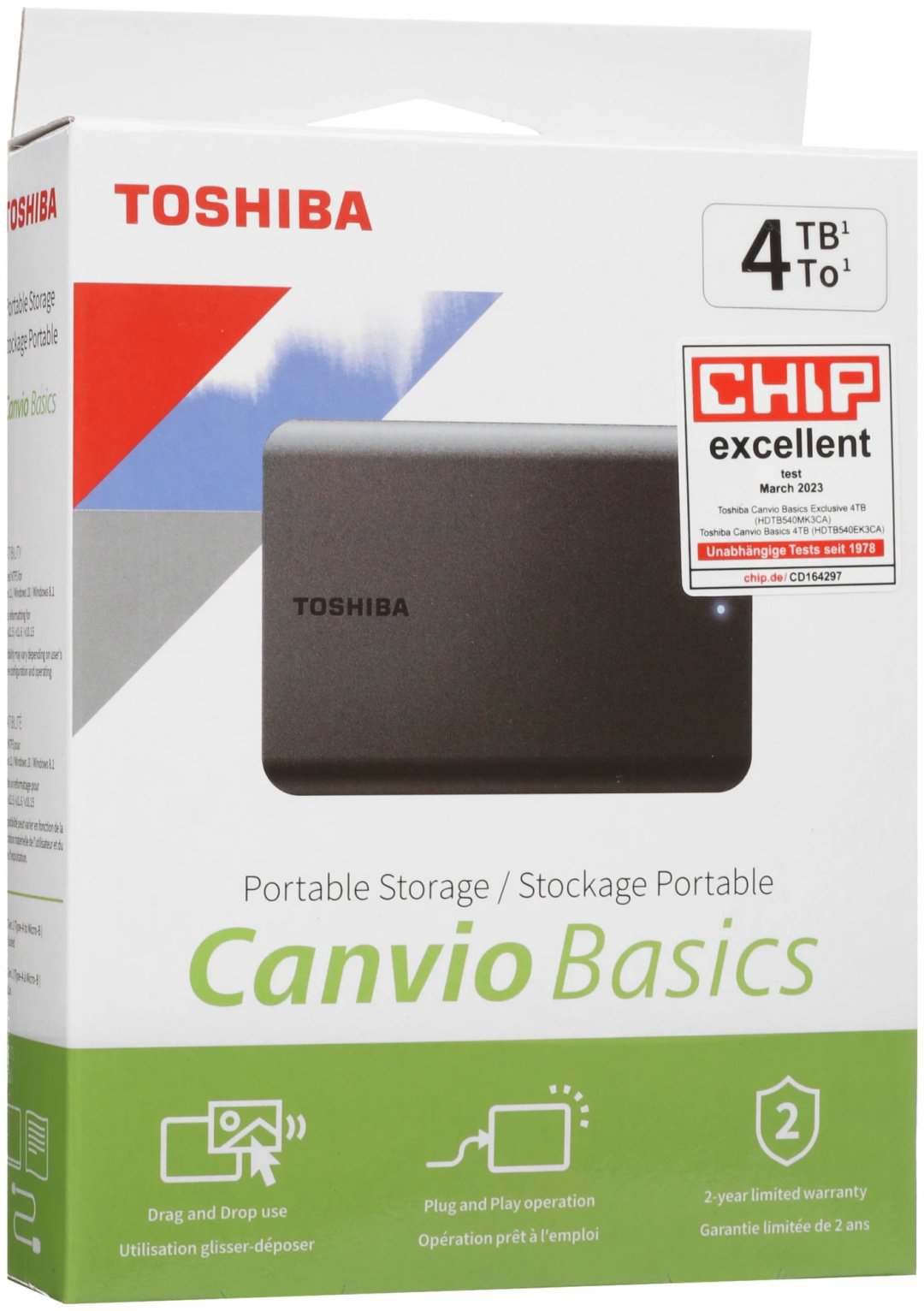 Внешний накопитель Toshiba HDTB540EK3CA 4000 Гб купить,NaN