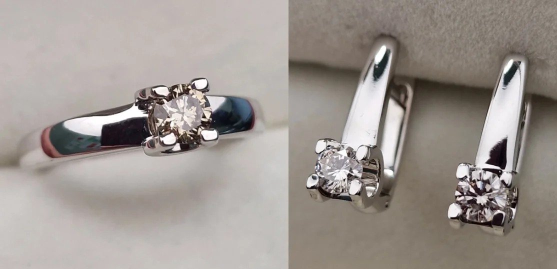 Комплект Deimantas 107467030 0,27ct 0,48ct. купить,NaN