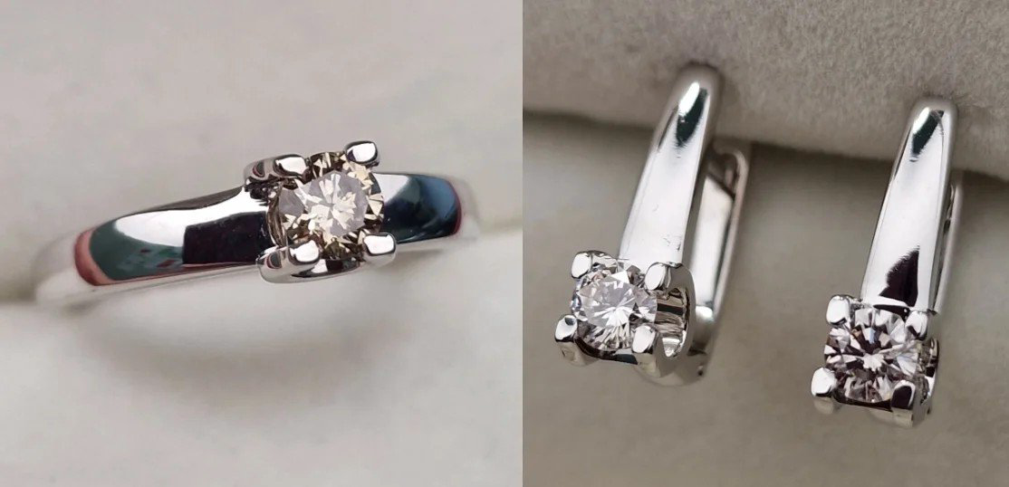 Комплект Deimantas 107467030 0,27ct 0,48ct. купить,NaN