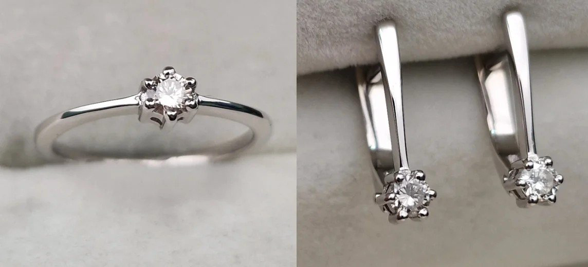 Комплект Deimantas 107465591 0,09ct 0,20ct. купить,NaN