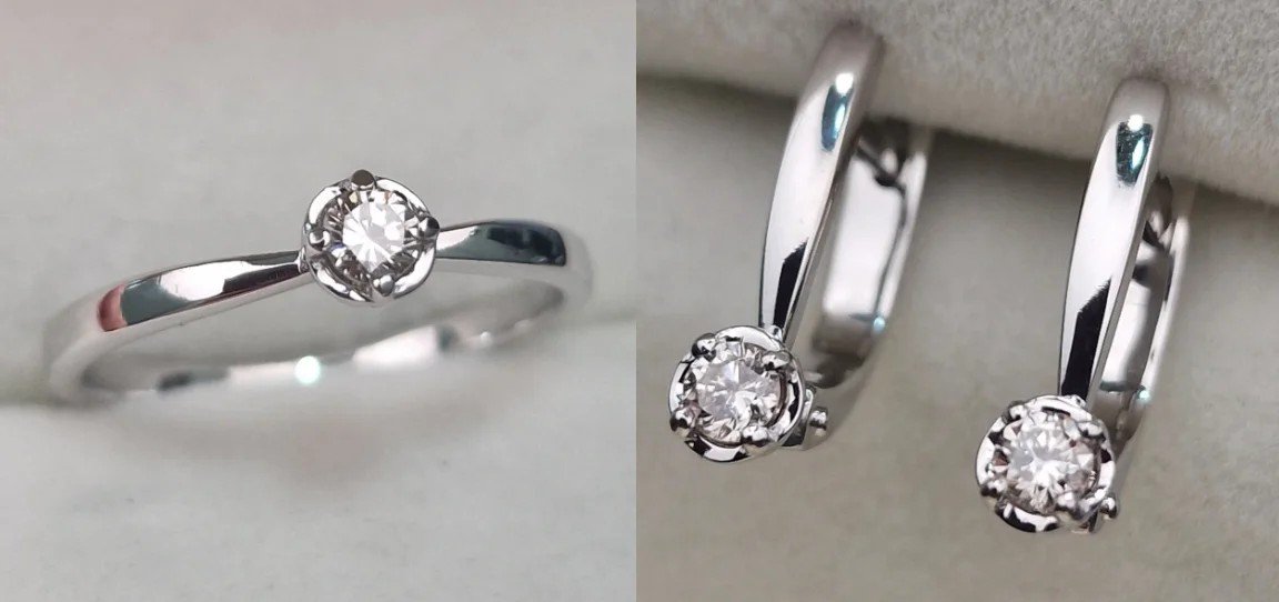 Комплект Deimantas 107467114 0,11ct 0,202ct. купить,NaN