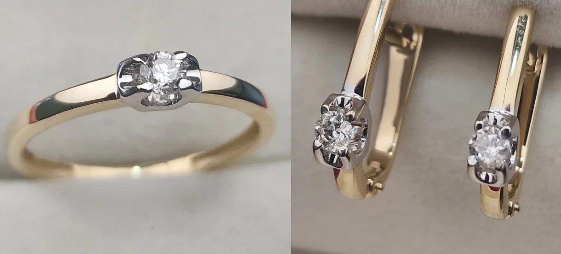 Комплект Deimantas 107461964 16,5р 0,12ct 0,194ct. купить,NaN