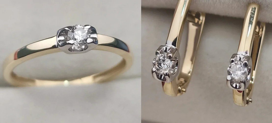 Комплект Deimantas 107461964 16,5р 0,12ct 0,194ct. купить,NaN