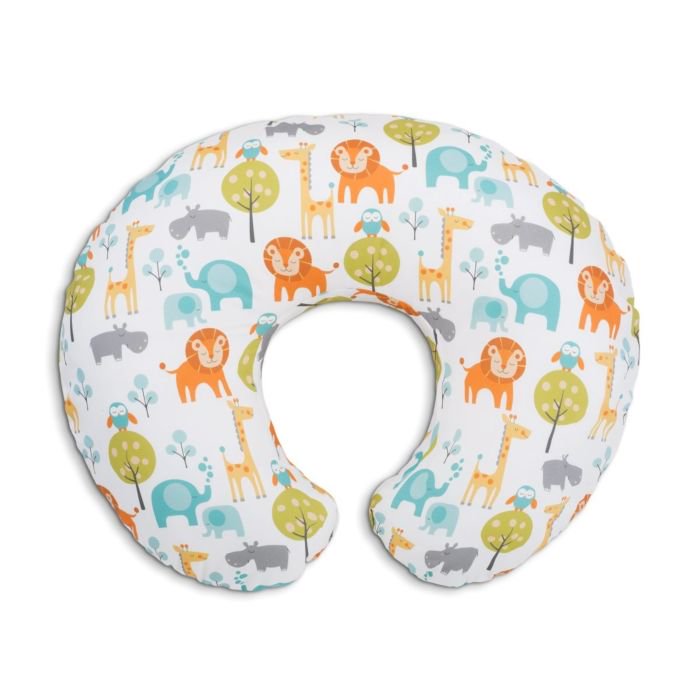 Подушка Chicco Boppy Peaceful Jungle 08079902430000 белая купить,NaN