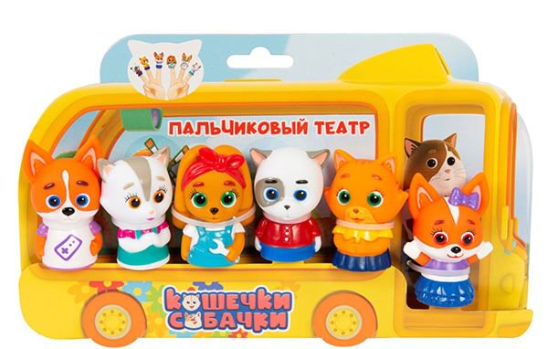 Набор Кошечки Собачки Пальчиковый театр 6 фигурок купить,NaN