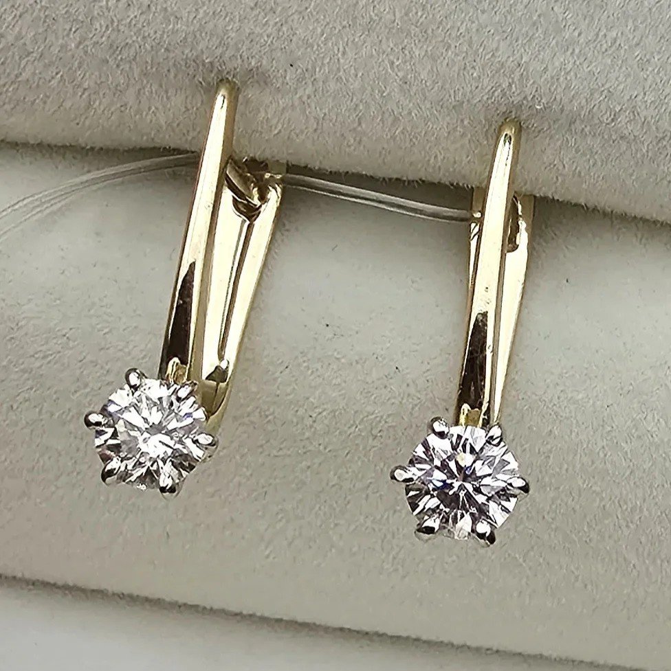 Серьги Deimantas 106932336 2,33гр 0,582ct. купить,NaN