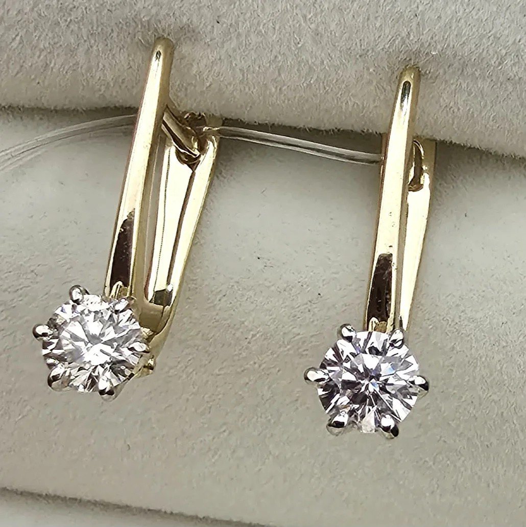 Серьги Deimantas 106932336 2,33гр 0,582ct. купить,NaN