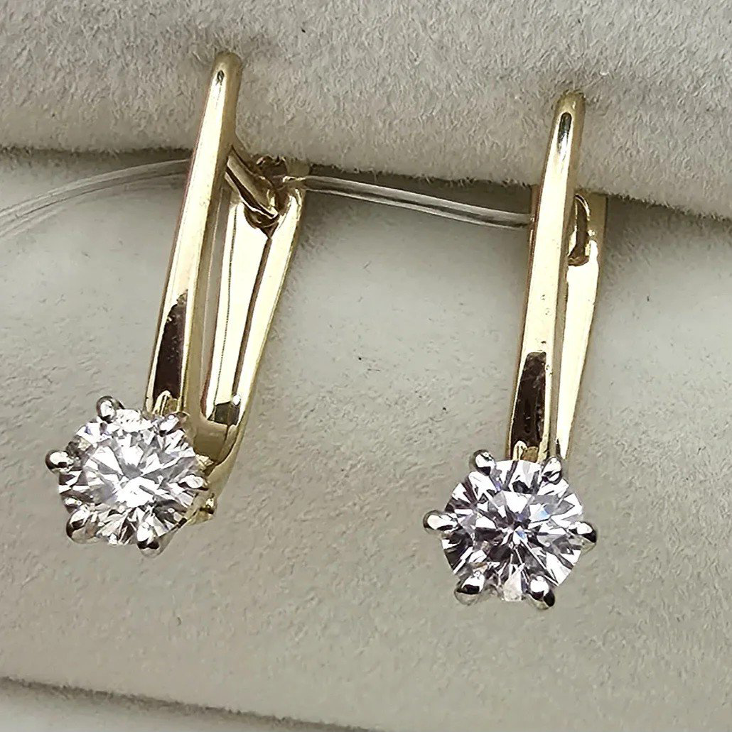 Серьги Deimantas 106932336 2,33гр 0,582ct. купить,NaN
