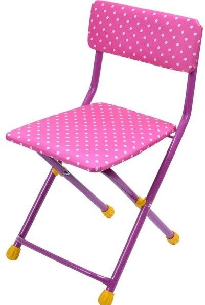 Стул детский Ника Горошек СТУ3 розовый