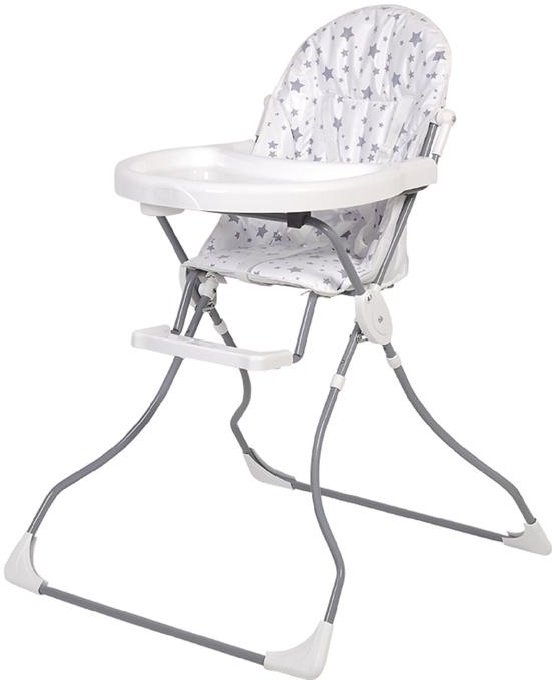 Стульчик для кормления Polini kids 152 Звезды White-Grey купить,NaN