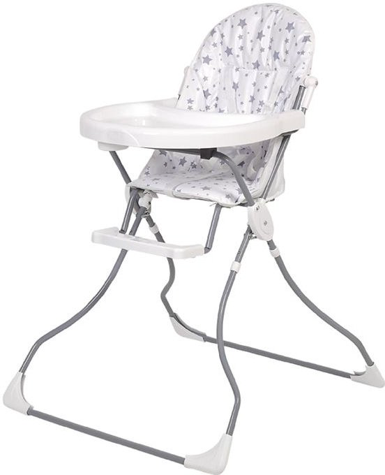 Стульчик для кормления Polini kids 152 Звезды White-Grey купить,NaN