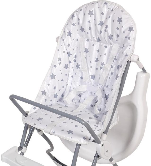 Стульчик для кормления Polini kids 152 Звезды White-Grey купить,NaN