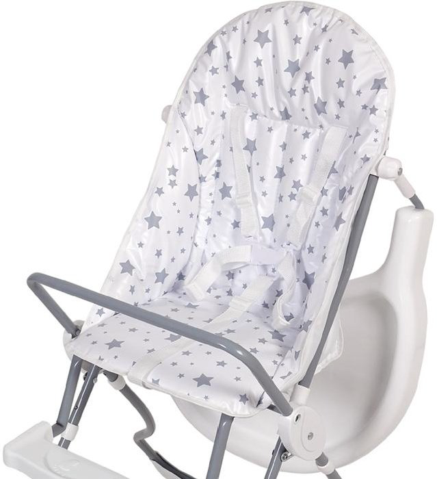 Стульчик для кормления Polini kids 152 Звезды White-Grey купить,NaN