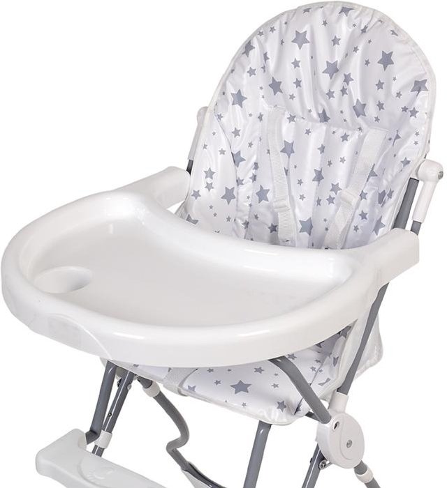 Стульчик для кормления Polini kids 152 Звезды White-Grey купить,NaN