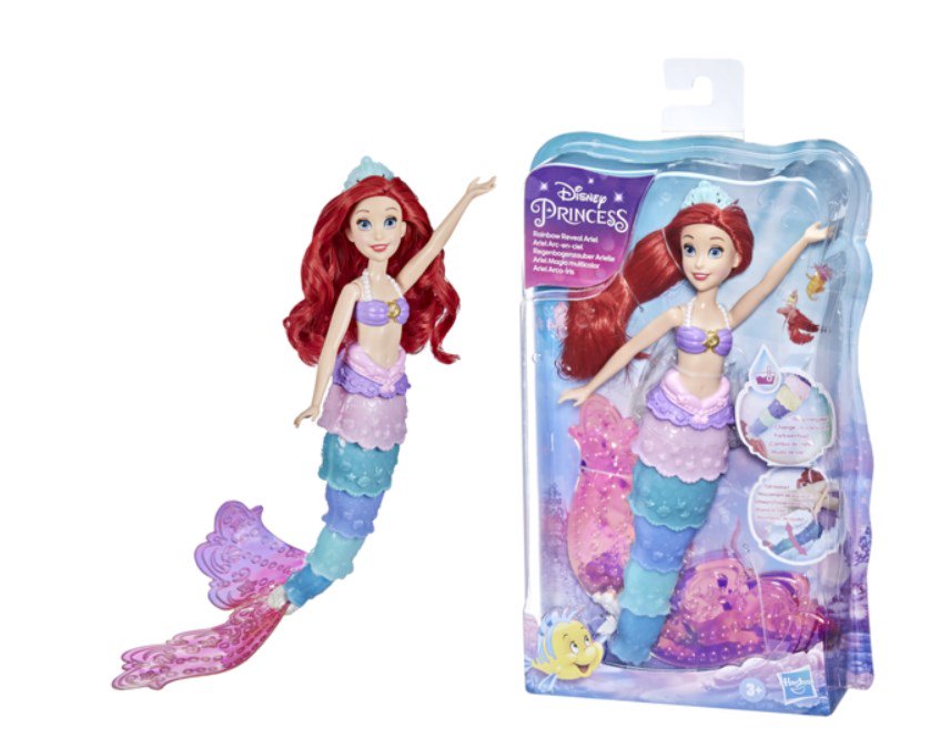 Кукла Disney Princess Ариэль радужная F03995L0 купить,NaN
